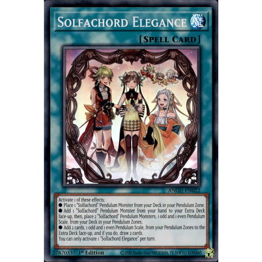 Yu-Gi-Oh TCG Solfachord Elegance ANGU-EN022 (1st edition)