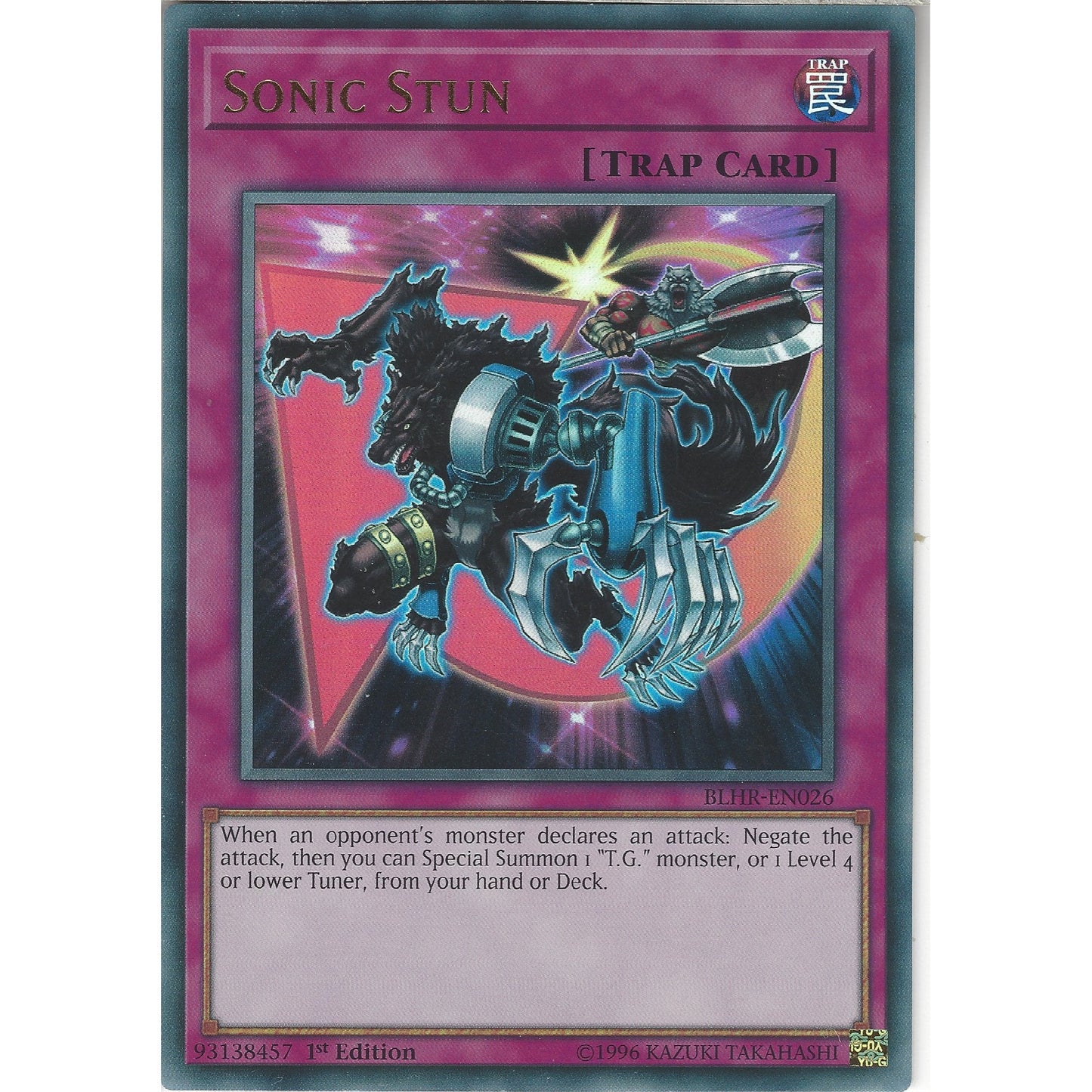 Yu-Gi-Oh TCG Sonic Stun BLHR-EN026 (1st Edition)