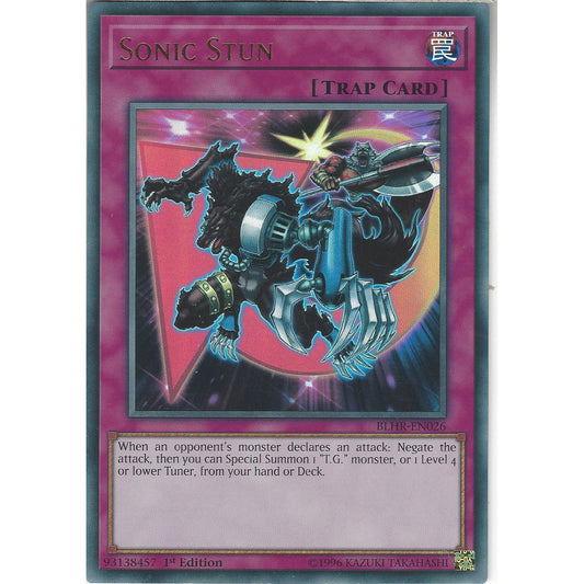 Yu-Gi-Oh TCG Sonic Stun BLHR-EN026 (1st Edition)