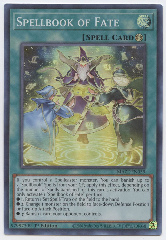 Yu-Gi-Oh TCG Spellbook of Fate MAZE-EN059