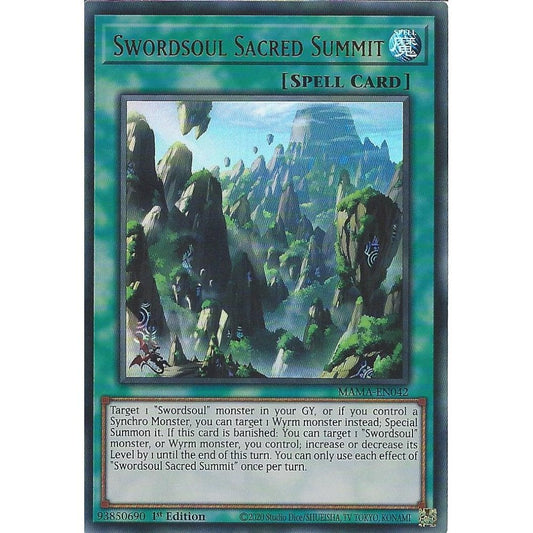 Yu-Gi-Oh TCG Swordsoul Sacred Summit MAMA-EN042 (1st Edition)