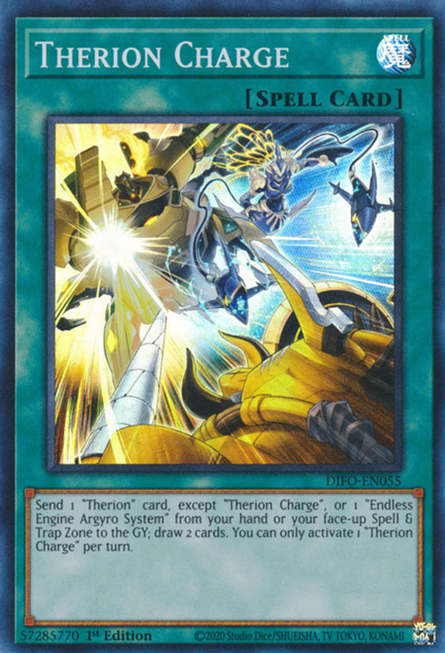 Yu-Gi-Oh TCG Therion Charge DIFO-EN055 (1st Edition)
