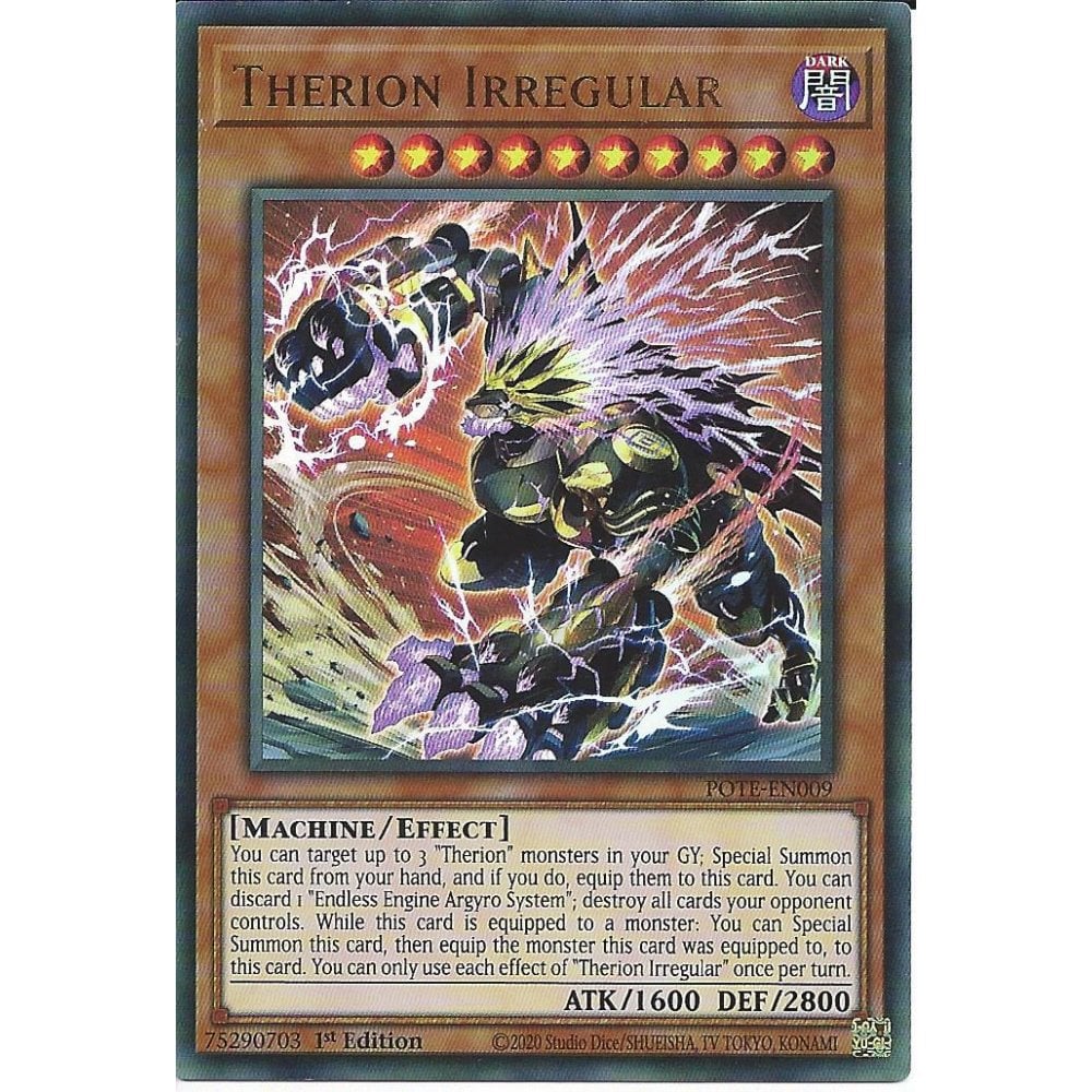 Yu-Gi-Oh TCG Therion Irregular POTE-EN009 (1st Edition)