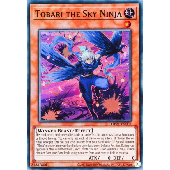 Yu-Gi-Oh TCG Tobari The Sky Ninja OP21-EN007