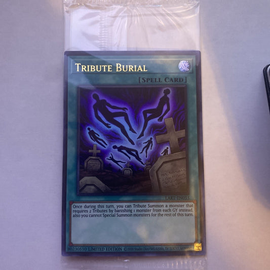 Yu-Gi-Oh TCG Tribute Burial LART-EN053 (Lost Art Promo, Sealed)
