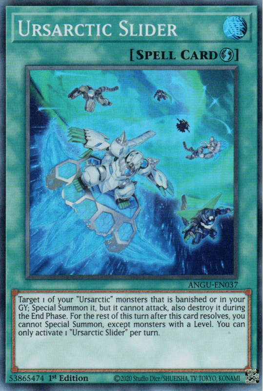 Yu-Gi-Oh TCG Ursarctic Slider ANGU-EN037 (1st Edition)