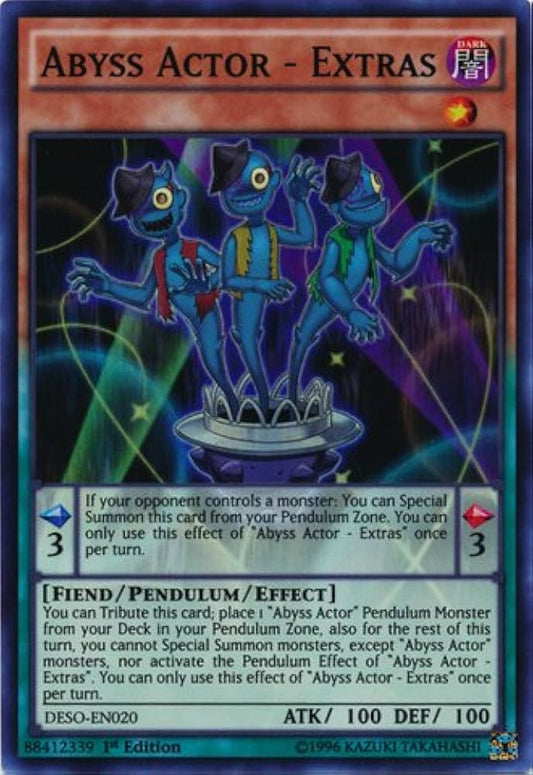Yu-Gi-Oh! TCG Abyss Actor - Extras DESO-EN020 (1st Edition)