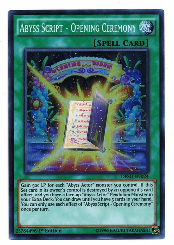 Yu-Gi-Oh! TCG Abyss Script - Fire Dragons Lair DESO-EN023 (1st Edition)