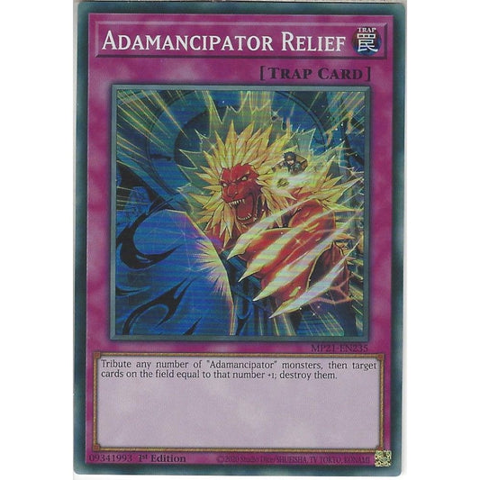 Yu-Gi-Oh! TCG Adamancipator Relief MP21-EN235 (1st Edition)