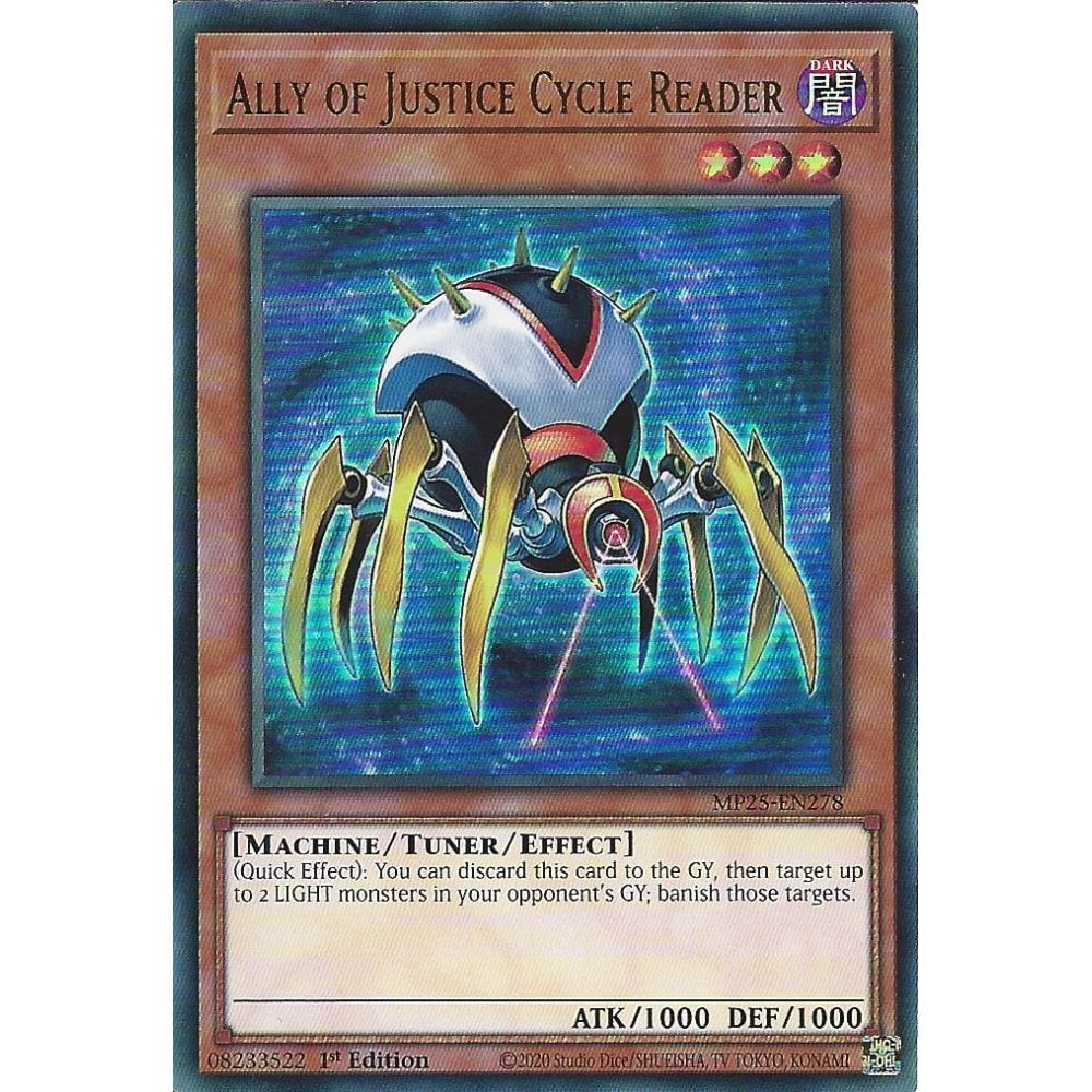 Yu-Gi-Oh! TCG Ally of Justice Cycle Reader MP25-EN278 (1st Edition)