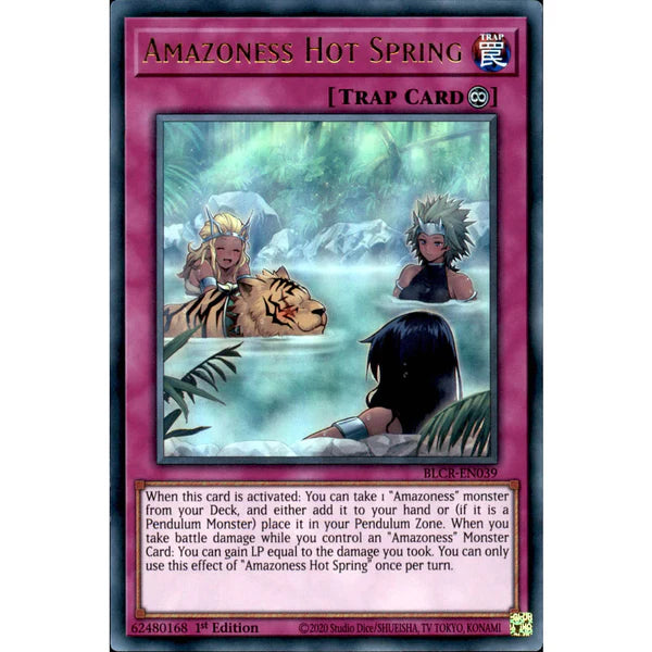 Yu-Gi-Oh! TCG Amazoness Hot Spring BLCR-EN039 (1st Edition)