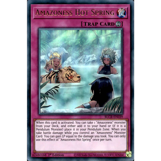 Yu-Gi-Oh! TCG Amazoness Hot Spring BLCR-EN039 (1st Edition)