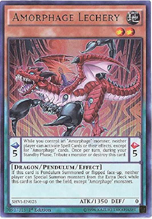 Yu-Gi-Oh! TCG Amorphage Lechery SHVI-EN025 (1st Edition)