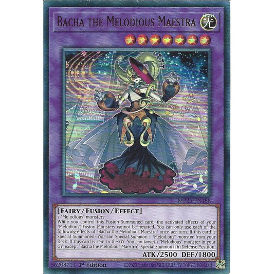 Yu-Gi-Oh! TCG Bacha the Melodious Maestra MP25-EN188 (1st Edition)
