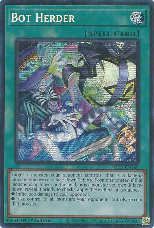 Yu-Gi-Oh! TCG Bot Herder MP25-EN149 (1st Edition)