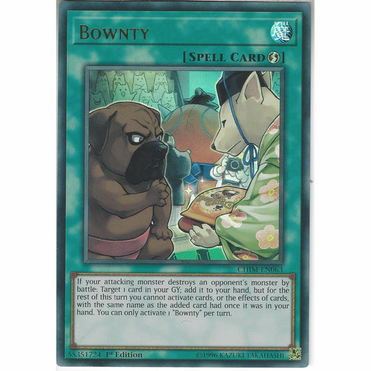 Yu-Gi-Oh! TCG Bownty CHIM-EN063 (1st Edition)