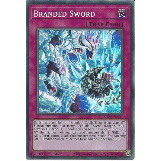 Yu-Gi-Oh! TCG Branded Sword SDAZ-EN031 (1st Edition)
