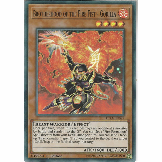 Yu-Gi-Oh! TCG Brotherhood of the Fire Fist - Gorilla FIGA-EN022 (1st Edition)