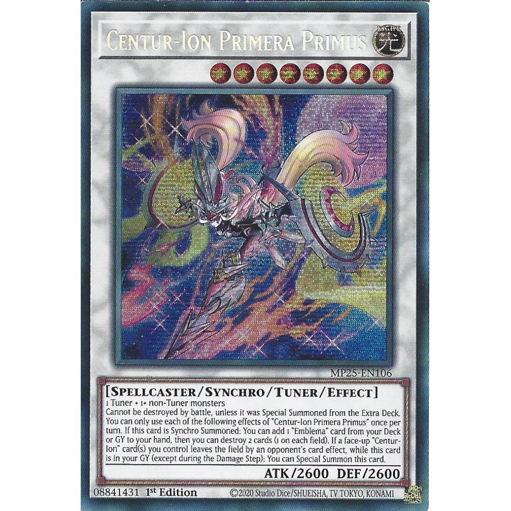 Yu-Gi-Oh! TCG Centur-Ion Primera Primus MP25-EN106 (1st Edition)