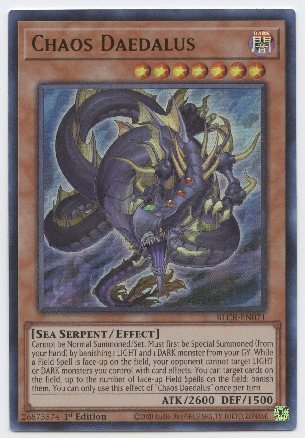 Yu-Gi-Oh! TCG Chaos Daedalus BLCR-EN071 (1st Edition)