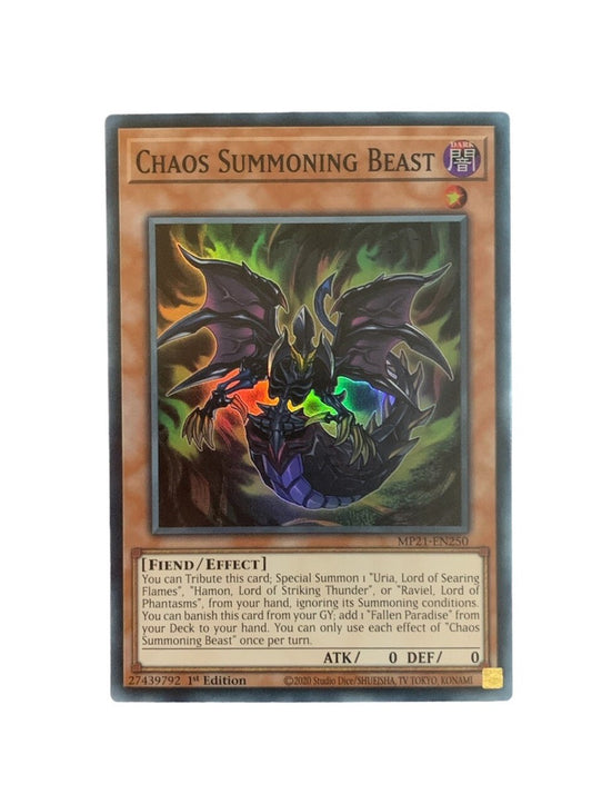 Yu-Gi-Oh! TCG Chaos Summoning Beast MP21-EN250 (1st Edition)