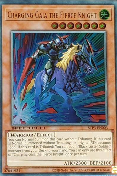 Yu-Gi-Oh! TCG Charging Gaia the Fierce Knight STP3-EN003 (Speed Duel)