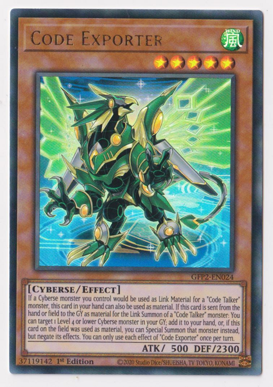 Yu-Gi-Oh! TCG Code Exporter GFP2-EN024 (1st Edition)