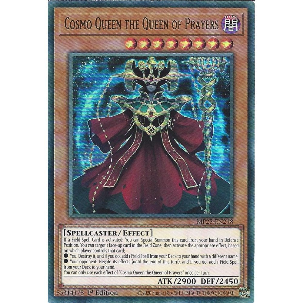 Yu-Gi-Oh! TCG Cosmo Queen the Queen of Prayers MP25-EN218 (1st Edition)