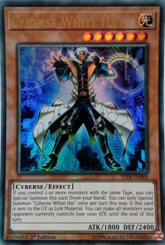 Yu-Gi-Oh! TCG Cyberse White Hat YS18-EN004 (1st Edition)