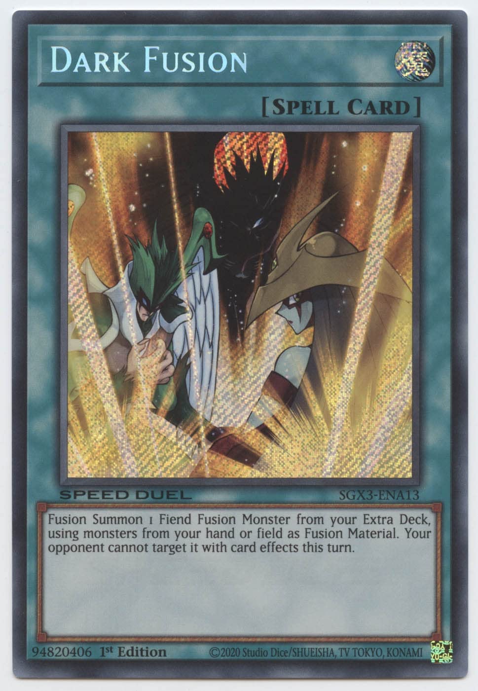 Yu-Gi-Oh! TCG Dark Fusion SGX3-ENA13 (Speed Duel, 1st Edition)