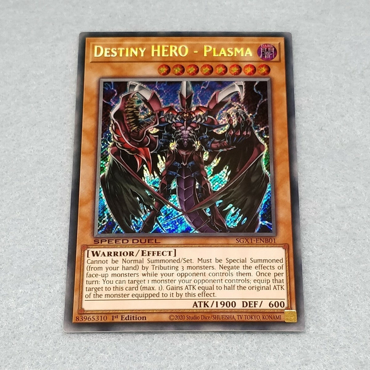 Yu-Gi-Oh! TCG Destiny HERO - Plasma SGX1-ENB01 (Speed Duel)