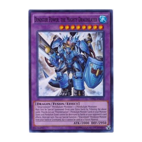 Yu-Gi-Oh! TCG Dinoster Power, the Mighty Dracoslayer OP01-EN010 (OTS Promo)
