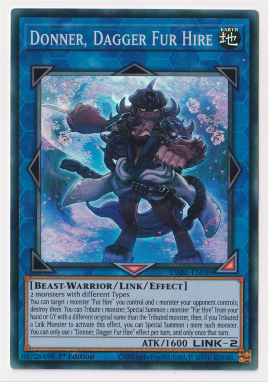 Yu-Gi-Oh! TCG Donner, Dagger Fur Hire DABL-EN049 (1st Edition)