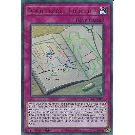 Yu-Gi-Oh! TCG Doodlebook - Uh Uh Uh! BLCR-EN034 (1st Edition)