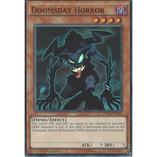Yu-Gi-Oh! TCG Doomsday Horror DESO-EN049 (1st Edition)