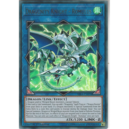 Yu-Gi-Oh! TCG Dragunity Knight - Romulus RIRA-EN098 (1st Edition)