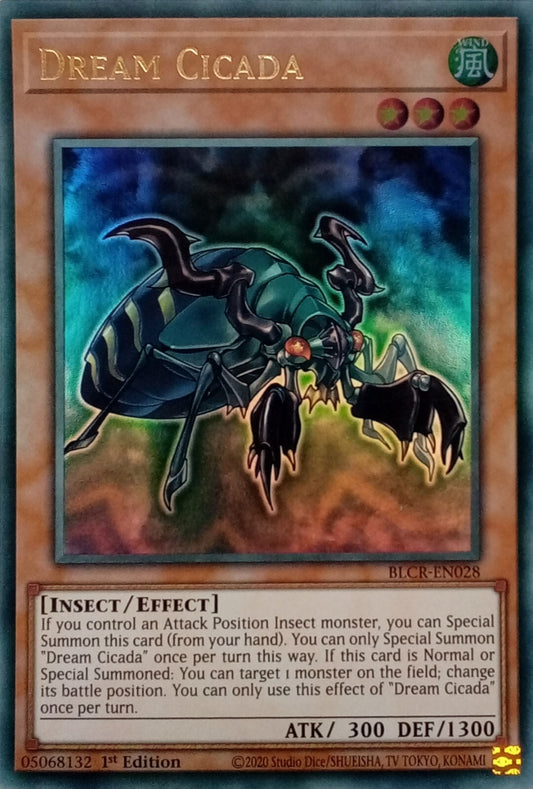 Yu-Gi-Oh! TCG Dream Cicada BLCR-EN028 (1st Edition)