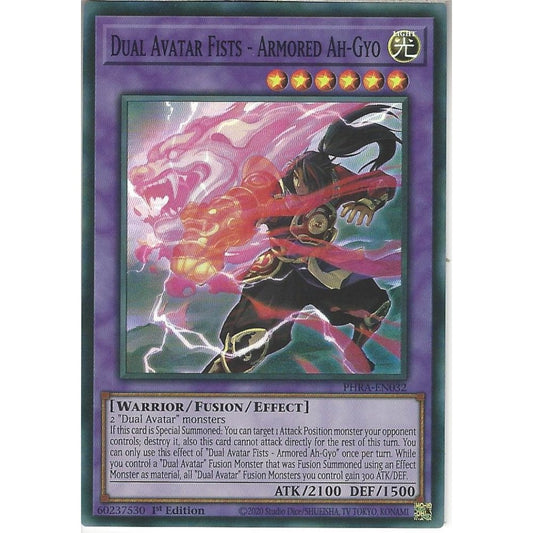 Yu-Gi-Oh! TCG Dual Avatar Fists - Armored Ah-Gyo PHRA-EN032 (1st Edition)