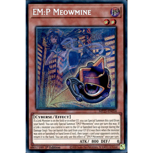 Yu-Gi-Oh! TCG EM:P Meowmine MP25-EN054 (1st Edition)