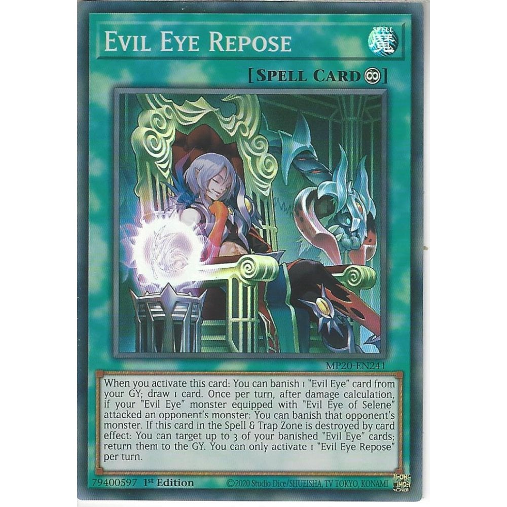 Yu-Gi-Oh! TCG Evil Eye Repose MP20-EN241 (1st Edition)
