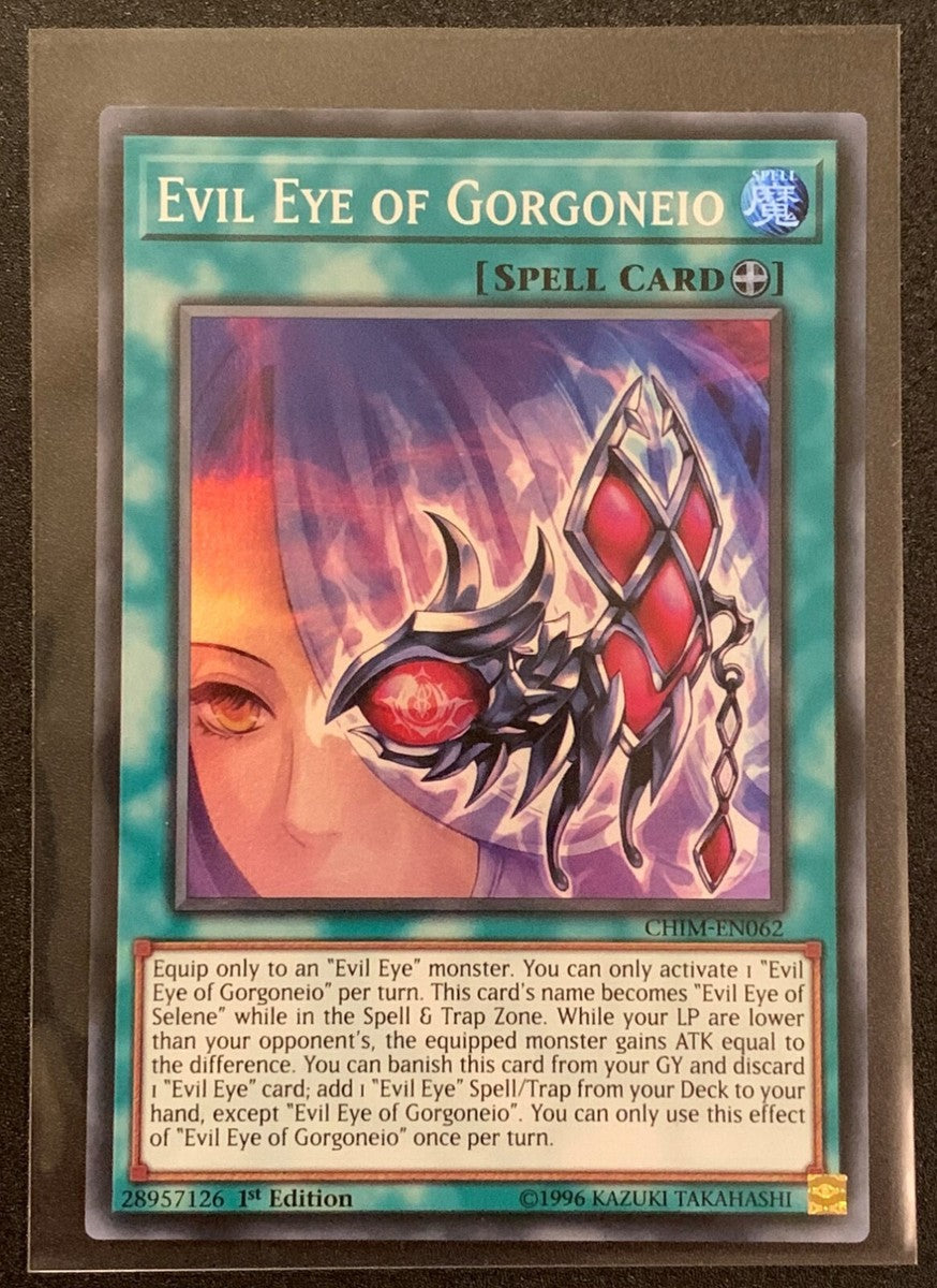 Yu-Gi-Oh! TCG Evil Eye of Gorgoneo CHIM-EN062 (1st Edition)