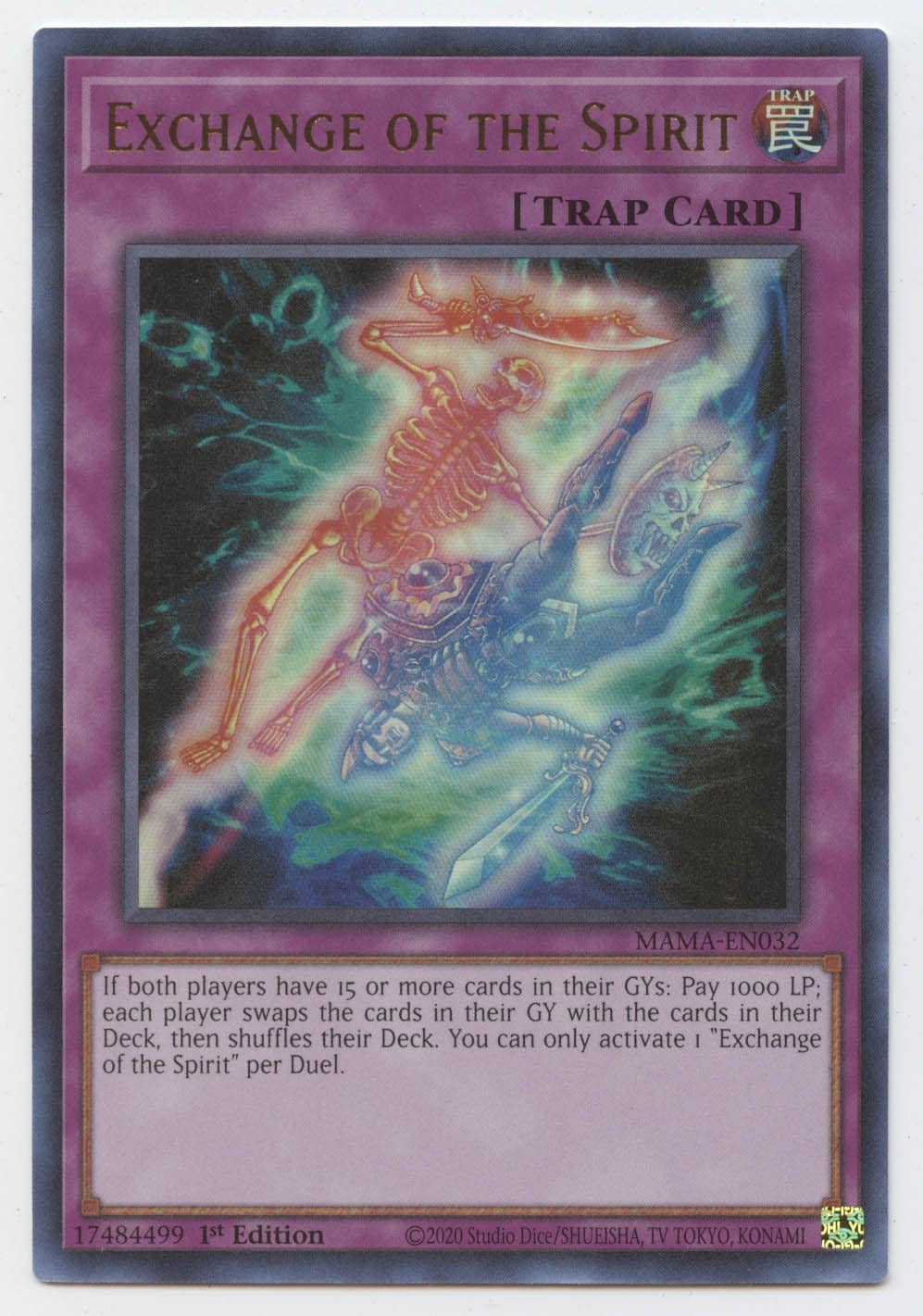 Yu-Gi-Oh! TCG Exchange of the Spirit MAMA-EN032 (1st Edition)