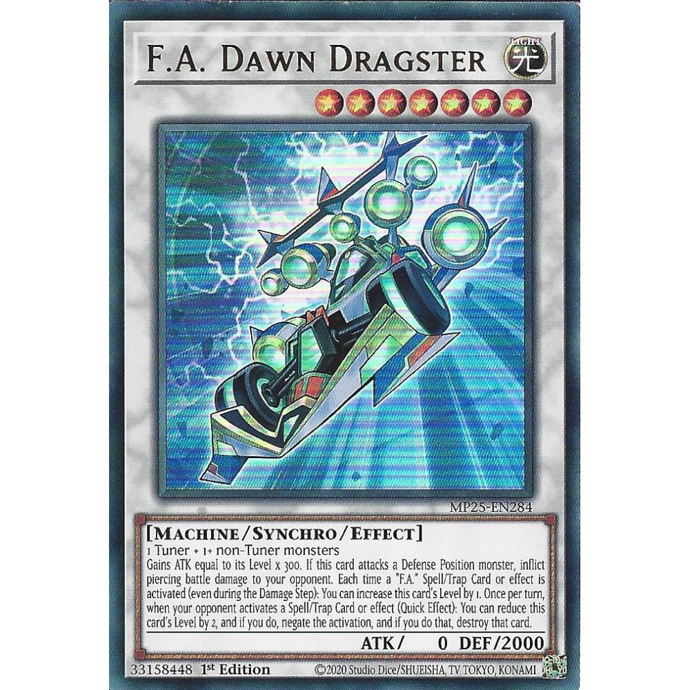 Yu-Gi-Oh! TCG F.A.Dawn Dragster MP25-EN284 (1st Edition)