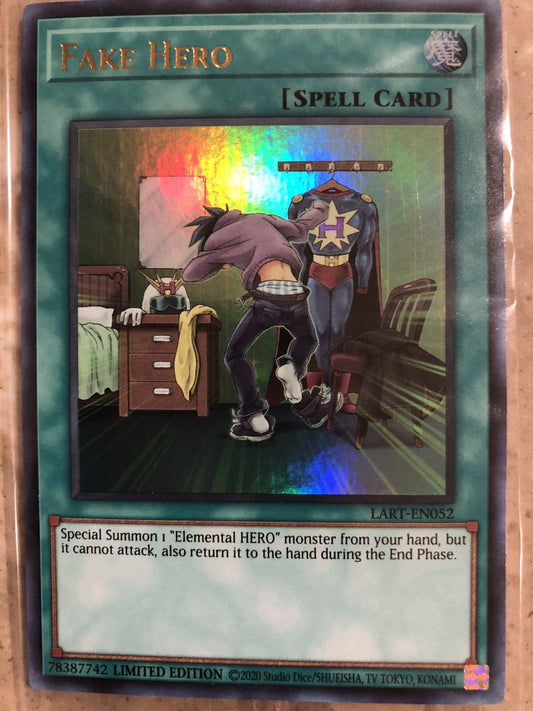 Yu-Gi-Oh! TCG Fake Hero LART-EN052 (Lost Art Promo, Sealed)