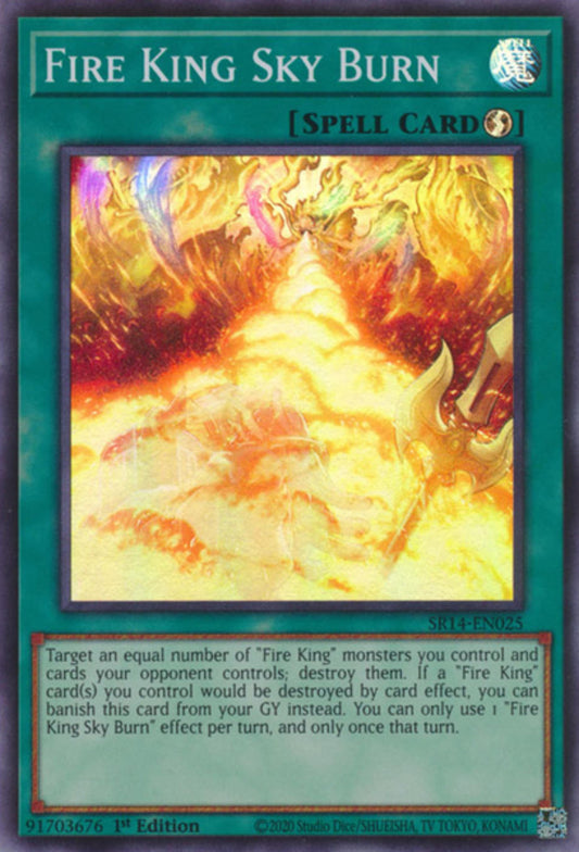 Yu-Gi-Oh! TCG Fire King Sky Burn SR14-EN025 (Unlimited Edition)