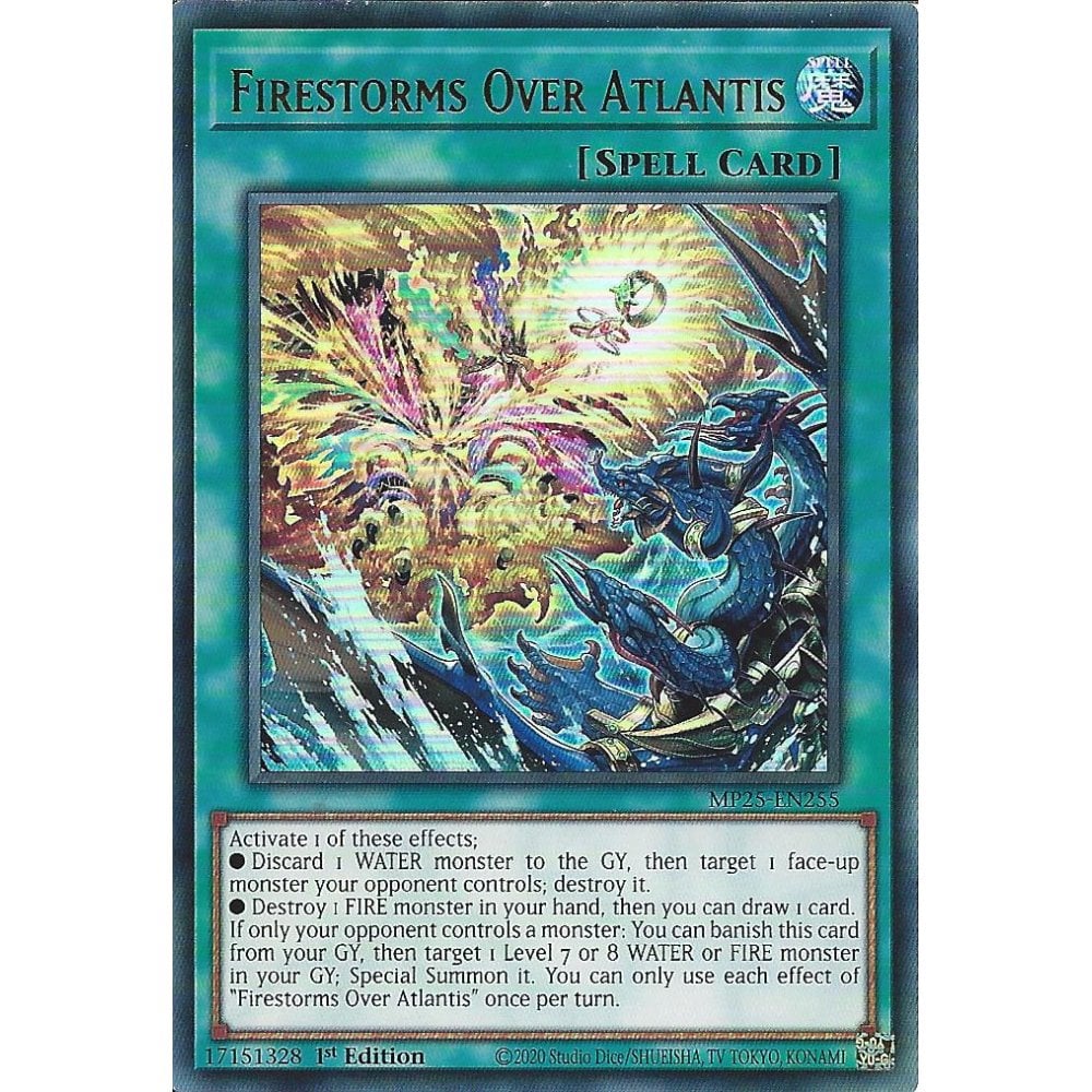 Yu-Gi-Oh! TCG Firestorms Over Atlantis MP25-EN255 (1st Edition)
