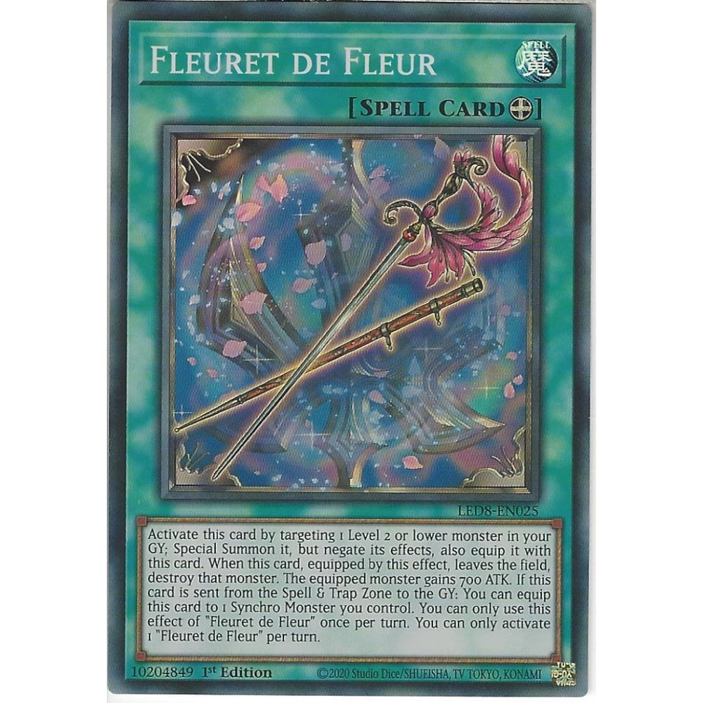 Yu-Gi-Oh! TCG Fleuret De Fleur LED8-EN025 (1st Edition)
