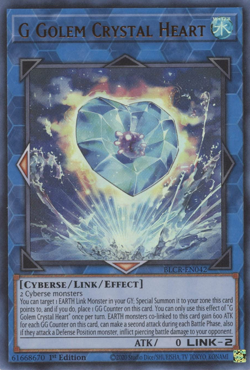 Yu-Gi-Oh! TCG G Golem Crystal Heart BLCR-EN042 (1st Edition)
