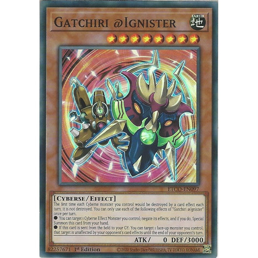 Yu-Gi-Oh! TCG Gatchiri @Ignister ETCO-EN097 (1st Edition)
