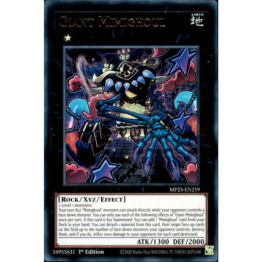 Yu-Gi-Oh! TCG Giant Mimighoul MP25-EN259 (1st Edition)